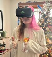 VR Headset Compatible with iPhone &amp; Android 4.5"-6.5" + Built-in Action Button for 3D VR Videos |...