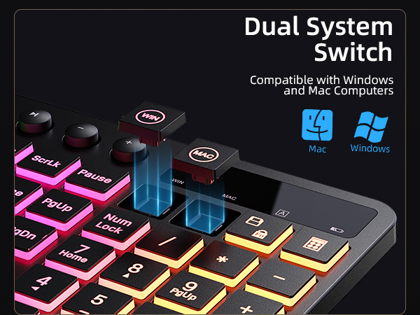 backlit wireless keyboard and mouse