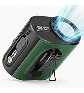 2026 AI Portable Wearable Waist Fan,with Ice Cooler &amp; Flashlight,10000mAh Rechargeable Clip On Be...