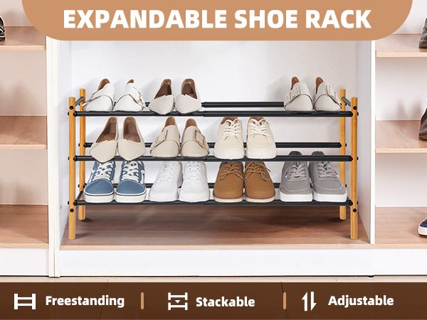 expandable shoe rack