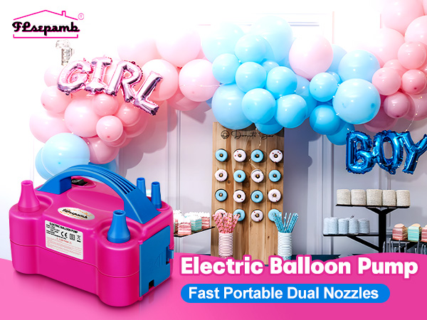 electric balloon inflator set