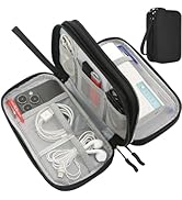 CAAORDKSO Electronics Organizer Travel Bag, Small Cable Organizer Case Waterproof Accessories Pou...