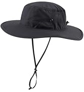 Connectyle Men's Sun Hat UPF 50+ Wide Brim Bucket Hats for Fishing Hiking Gardening Adjustable Bo...