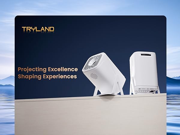 270° portable Projector white