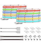 BTF-LIGHTING FCOB COB RGB LED Strip 810LED/m DC12V Color Changing Flexible High Density Uniform L...