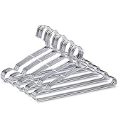 FSUTEG Wire Hangers, Clothes Hangers 50 Pack Heavy Duty Stainless Steel Metal Pants Hangers 16.5inch