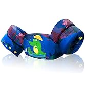 Kids Swim Vest 30-50 Lbs Pool Jacket for Toddler Learn-to-Swim Water Wings Arm Band Floats with B...