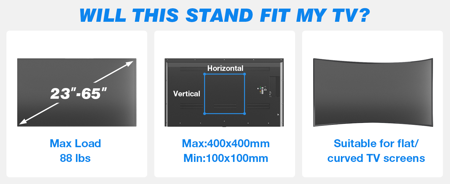 Mobile TV Cart with Power Outlet