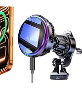 TEC &amp; Fan Dual Cooling Magnetic Wireless Car Charger, For Magsafe Car Mount Charger, Air Vent 15W...