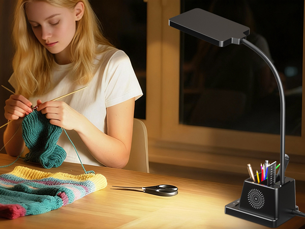 ample and comfortable lighting for working/studying/drawing/reading/crafting