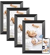 BIGASUO 10.1 Inch WiFi Digital Picture Frame, IPS HD Touch Screen Cloud Smart Photo Frames with B...