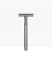 a razor with a stainless steel edge.
