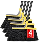 4 Packs Outdoor Broom for Floor Cleaning with 58