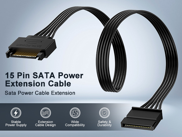 sata power cable, sata power extension cable, sata extension cable, sata cable, sata power extension
