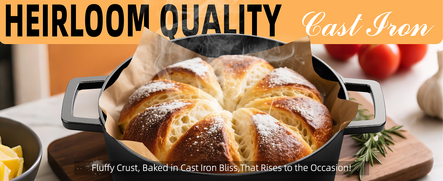 Dutch Oven Pot with Skillet Lid