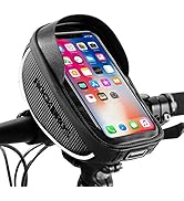 ROCKBROS Bike Phone Mount Bag Bike Front Frame Handlebar Bag Waterproof Bike Phone Holder Case Bi...