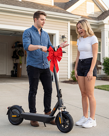 Electric Scooter | 28/19Miles Range | Up to 20MPH | 550W/500W Motor