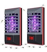 2 Pack Plug in Bug Zapper Indoor Flying Insect Trap, Electronic Mosquito Zapper Gnat Traps with L...