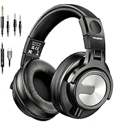 Studio headphones, DJ Headphones Professional with 50mm Drivers, Studio Monitor & Mixing headphon...