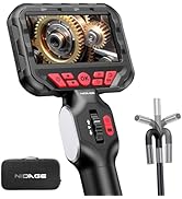 NIDAGE 2-Way Articulating Borescope 5.5mm Industrial Endoscope with Articulated Probe Flexible Vi...
