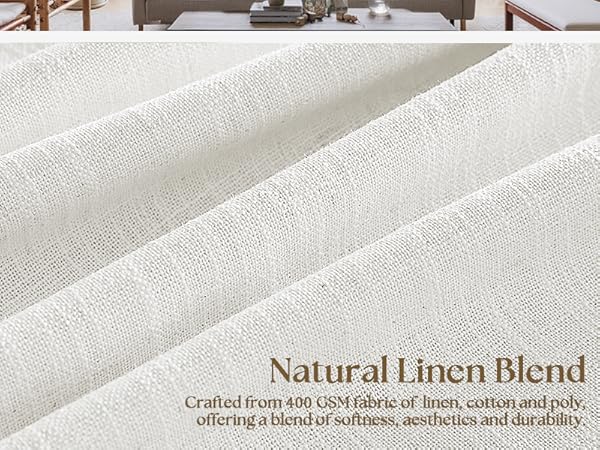 pleated linen curtains