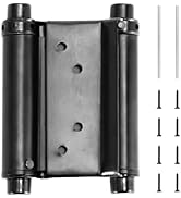 HBL' 4 Pack Heavy Duty Saloon Door Hinges, 3 Inch Double Action Spring Hinges for Cafe, Bar, Swin...