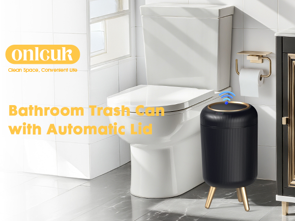 bathroom trash can automatic touchless