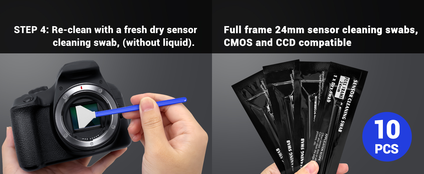 sensor cleaning swab