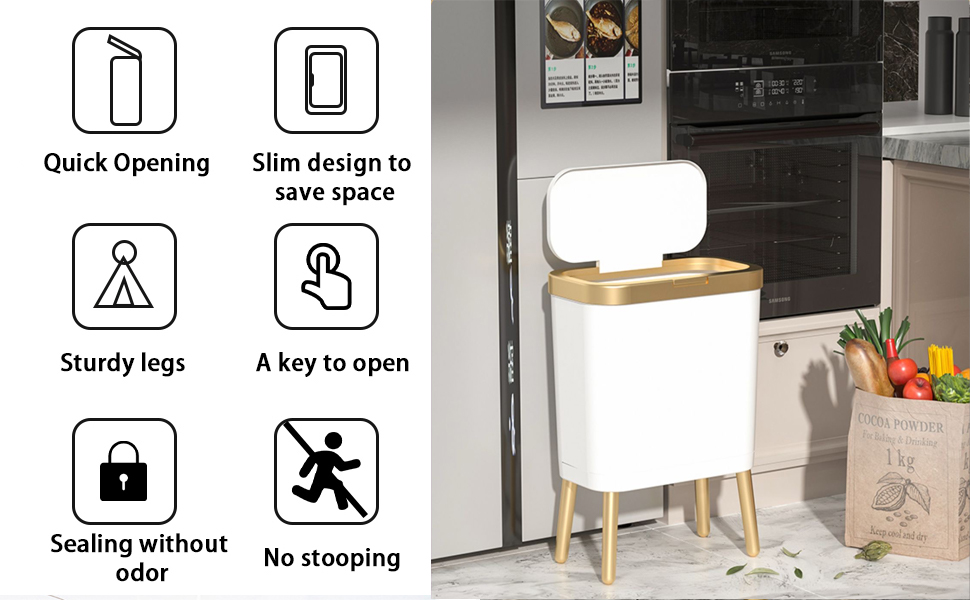 bathroom garbage can