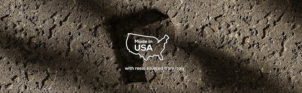 made in the USAwith resin sourced from Italy