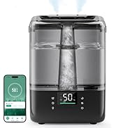 MERONTE Smart Humidifiers for Bedroom Home, 6L Cool Mist Top Fill Humidifier Large Room with Esse...