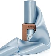 LaRibbons Light Blue Satin Ribbon 4 Inch 10 Yards Double Faced Luxury Baby Blue Silk Ribbon for G...