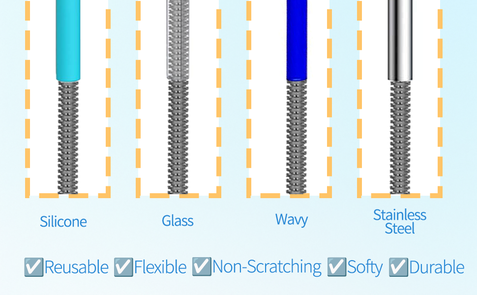 silicone straw