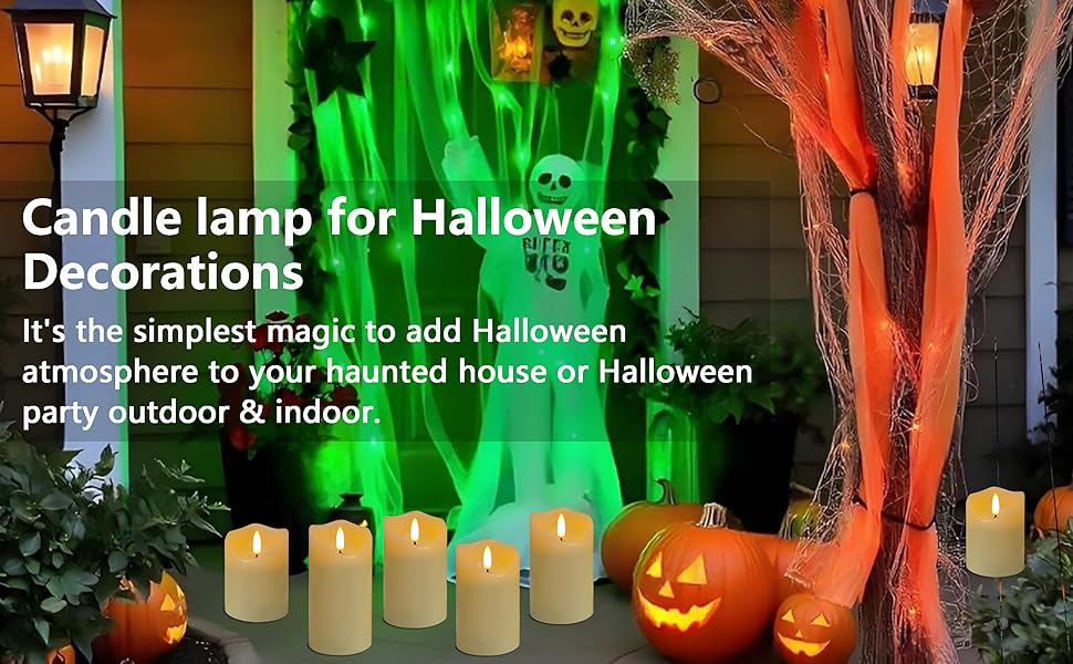 flickering flameless candles