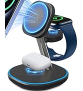 3 in 1 Wireless Charging Station for Apple MagSafe Charger, 15W Fast Magnetic Phone Charger with ...
