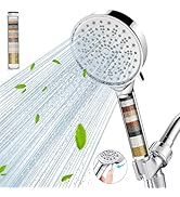 Cobbe Filtered Shower Head with Handheld, High Pressure 6 Spray Mode Showerhead with Filters, Wat...