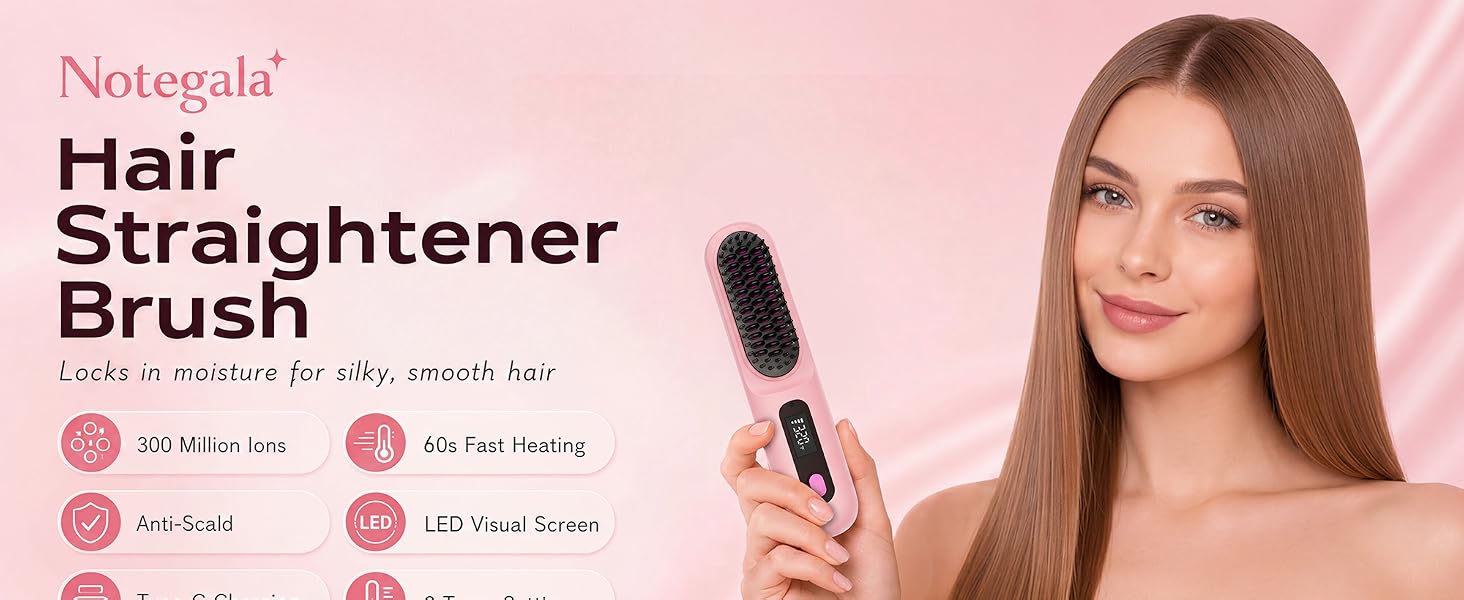 Hair Straightener Brush