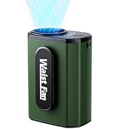 Guffawz Portable Waist Fan, Mini Body Cooling Fan with 4-Speed 18000RPM Brushless Motor, 5000mAh ...