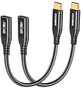 40Gbps USB4 Extension Cable for Thunderbolt 4[1FT-2Pack],8K@60Hz &amp; 240W | Braided Nylon,USB 4 Mal...