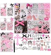 EIiovcnya 2380 Pcs Junk Phone Case Charms Kit, Charms for Customizing DIY Cases, with Nail Access...