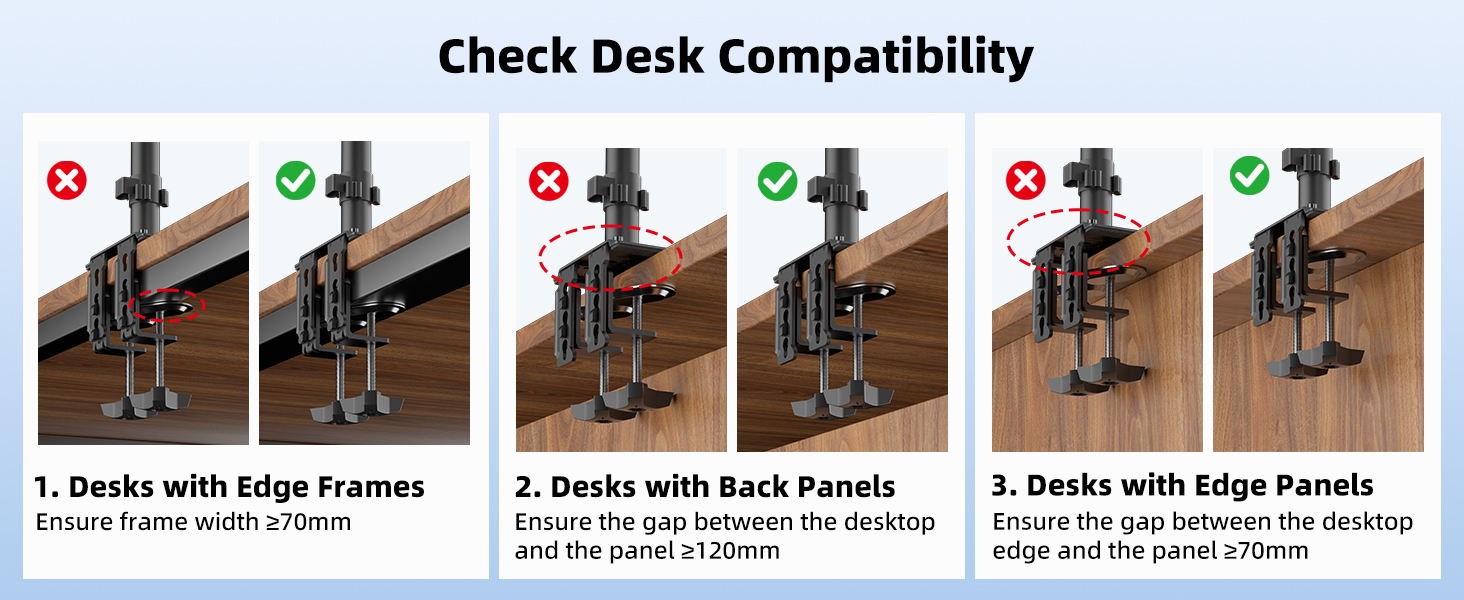 triple monitor mount