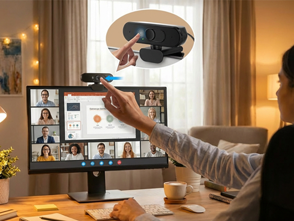 Dual privacy webcam