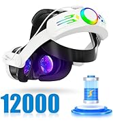 Head Strap Battery for Meta Oculus Quest 3 3S, 12000mAh Rechargeable Battery Head Strap, Adjustab...