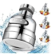 Delta Faucet Sprayer Head, 360 Rotatable, 3 Modes, Anti-Splash, Water Saving, Chrome