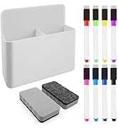 Magnetic Dry Erase Marker Holder, Whiteboard Marker Holder, Magnetic Marker Holder for Fridge, Wh...
