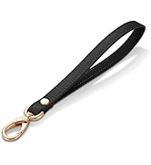 Hamdecro Wristlet Strap, Genuine Leather Wrist Lanyard Hand Strap Replacement for Wallet Purse Cl...