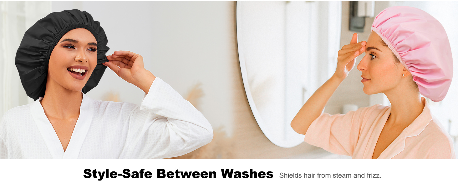 shower cap reusable waterproof