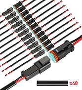 deutsch connector 2 pin 12sets