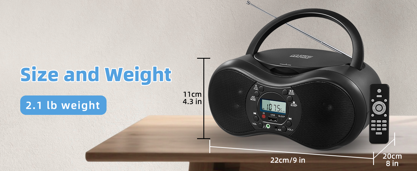 Portable CD Player Boombox