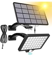 JACKYLED Upgraded Solar Flood Lights Outdoor Motion Sensor, 1000 Lumens Dusk to Dawn Solar Lights...